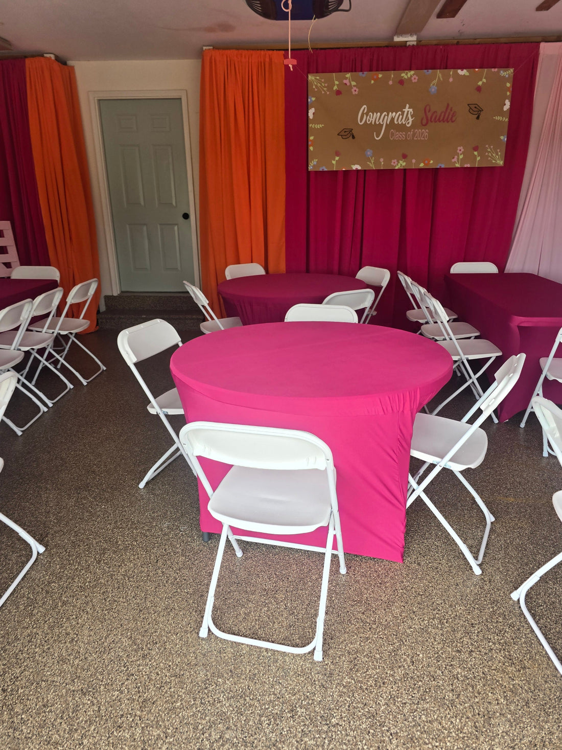 Graduation Party setup in Bowling Green, Ohio