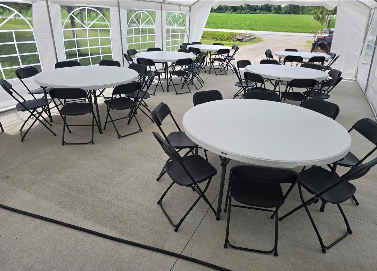 Graduation Party setup in Luckey, Ohio